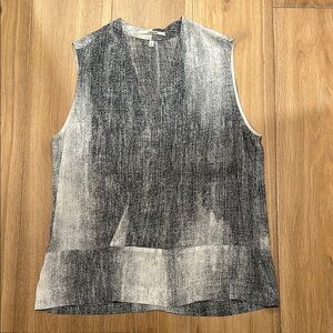 J Brand Gray Boxy Sleeveless Tank Top